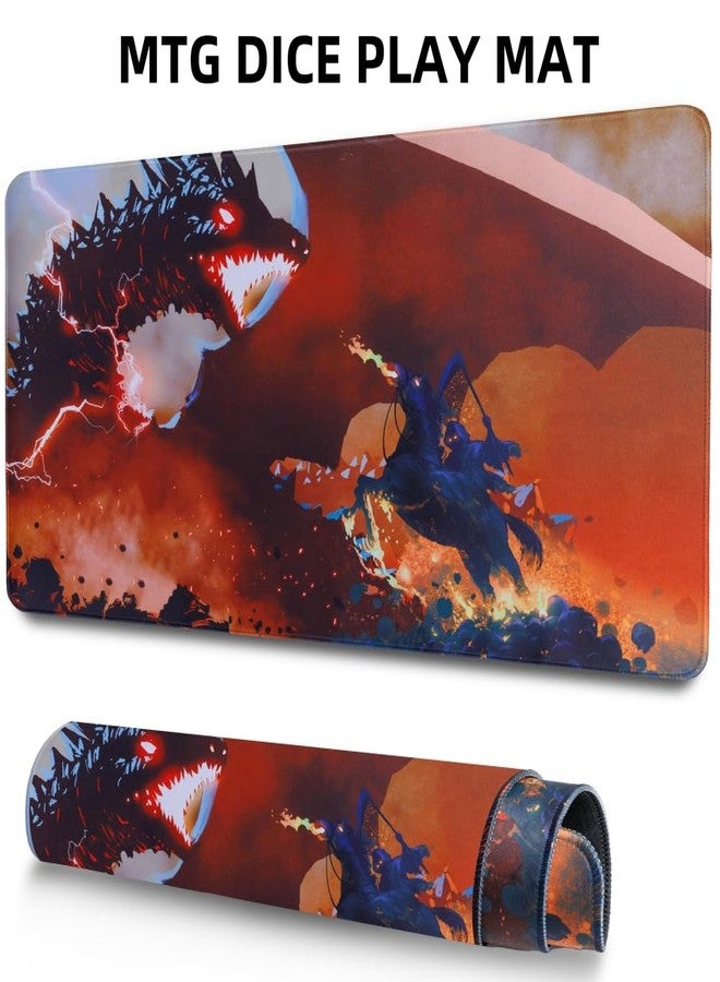 PUGED Magic The Gathering Counter Dice Set with MTG Play Mat and 3 Pcs D20 Rolling Dices 48 Pcs MTG Life Counters Tokens Dices and 7 Pcs Drawstring for Magic Card Game Accessories - Image 2